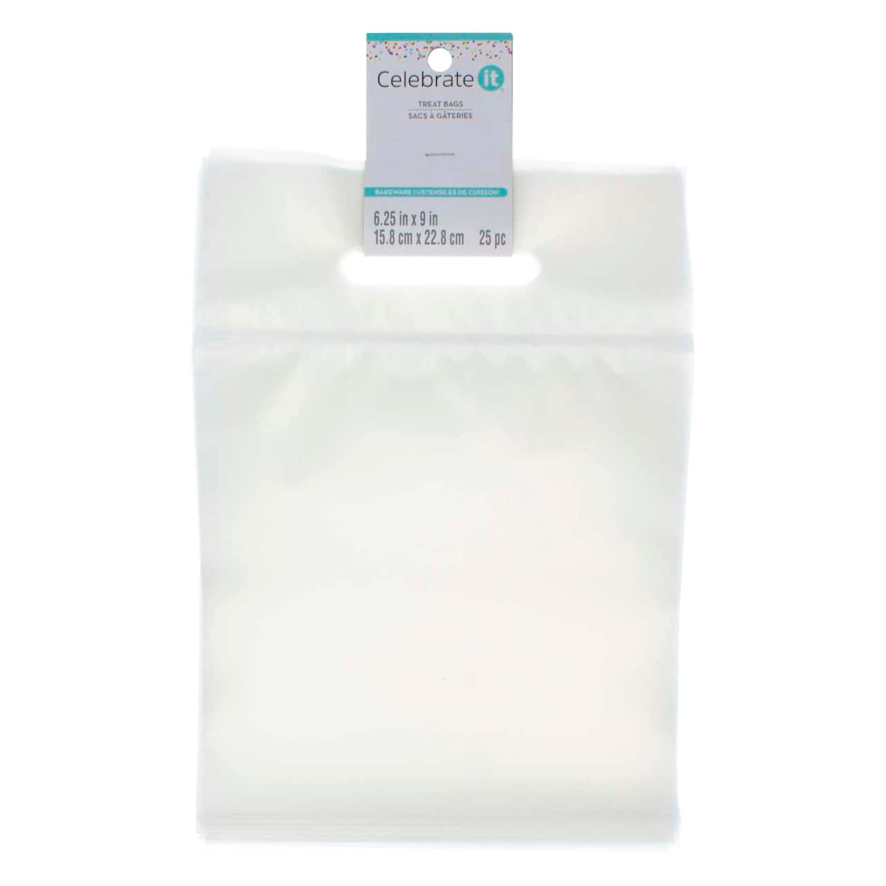 Clear Zip Treat Bags with Handle by Celebrate It™, 25ct.